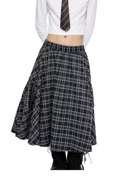 Tom Gartered Spliced Plaid Skirt-korean-fashion-Skirt-Tom's Closet-OH Garments