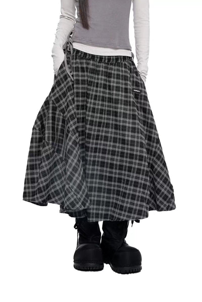 Tom Gartered Spliced Plaid Skirt-korean-fashion-Skirt-Tom's Closet-OH Garments
