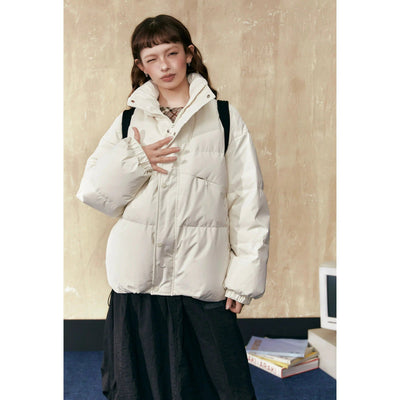 Tom Loose College Style Down Jacket-korean-fashion-Jacket-Tom's Closet-OH Garments
