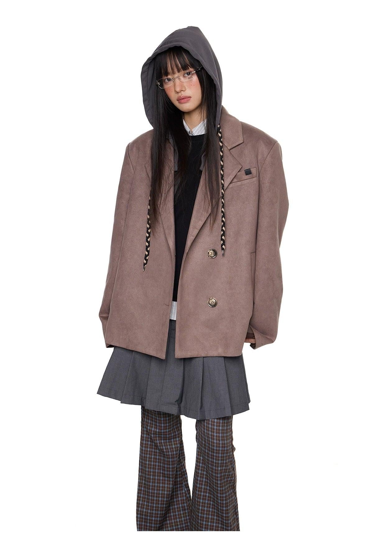 Tom Loose Micro Suede Blazer-korean-fashion-Blazer-Tom's Closet-OH Garments