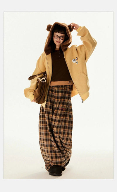 Tom Loose Plaid Pants-korean-fashion-Pants-Tom's Closet-OH Garments