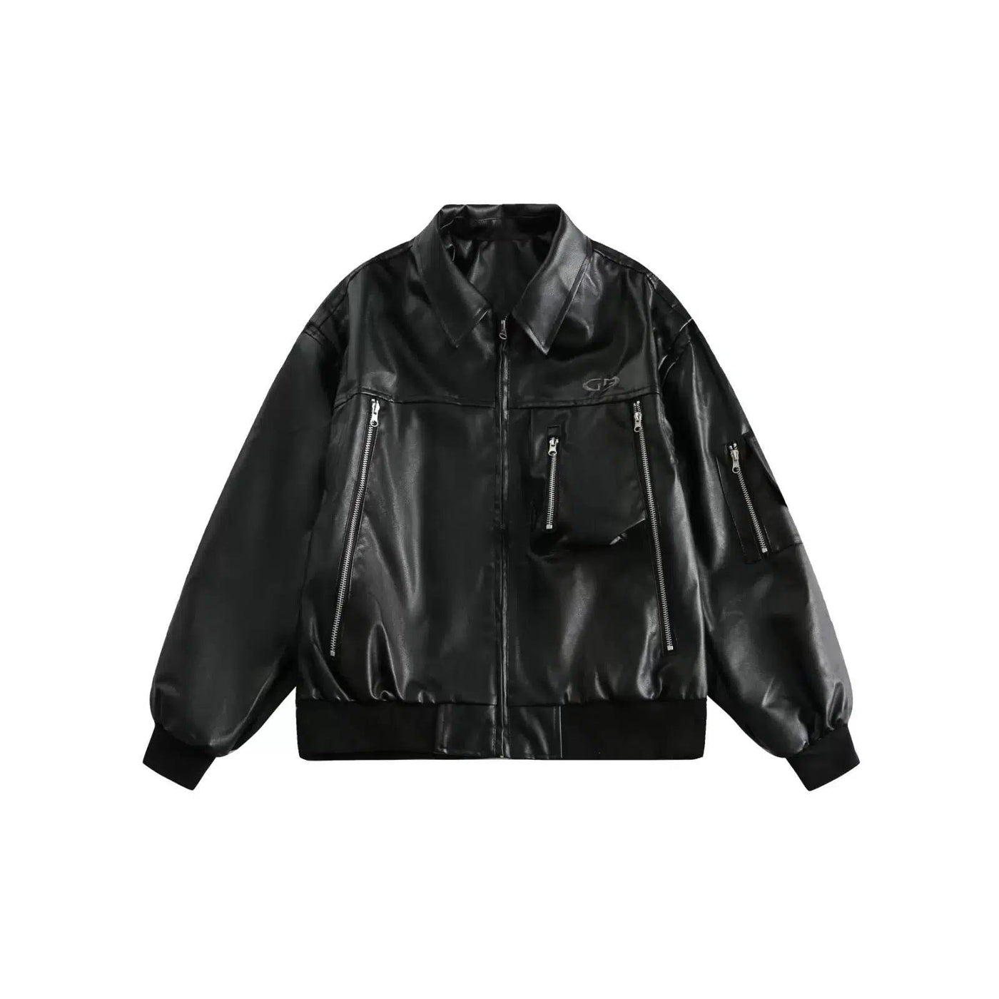 Tom Multi-Zip PU Leather Jacket-korean-fashion-Jacket-Tom's Closet-OH Garments