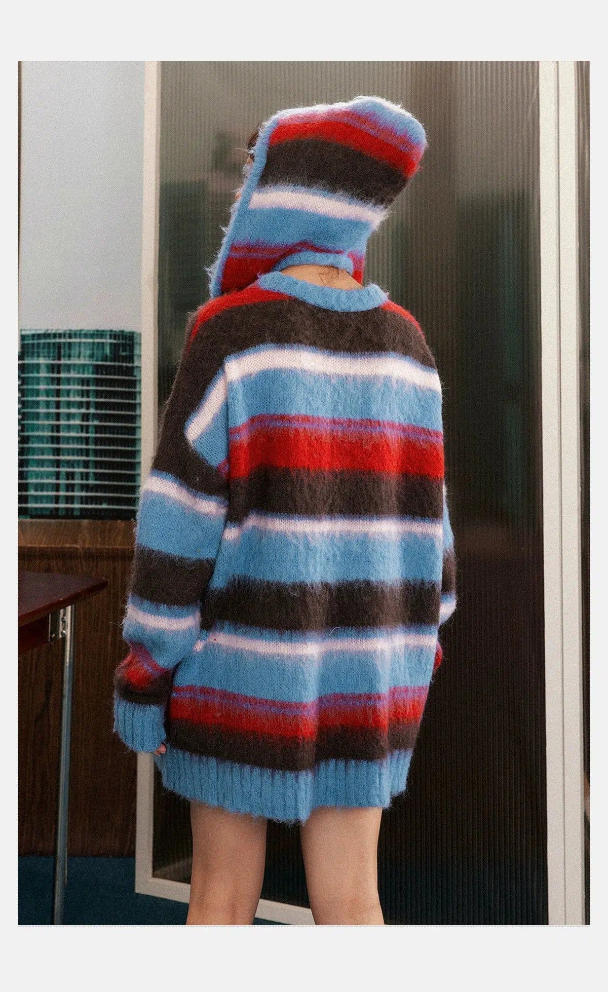 Tom Oversized Mohair Striped Sweater-korean-fashion-Sweater-Tom's Closet-OH Garments