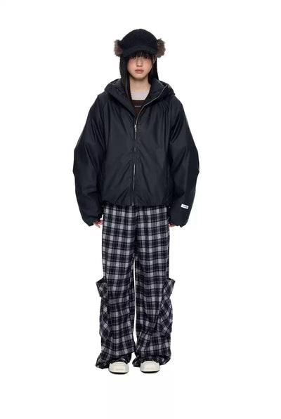 Tom Plaid Side Pockets Pants-korean-fashion-Pants-Tom's Closet-OH Garments