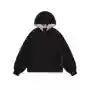 Tom Plaid Spliced Hood Zip-Up Hoodie-korean-fashion-Hoodie-Tom's Closet-OH Garments