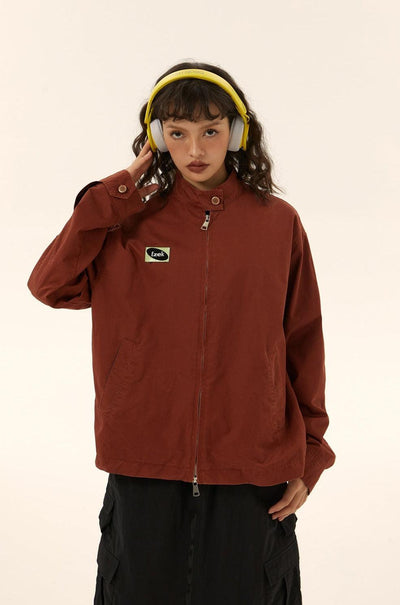 Tom Retro Two Zipper Ends Jacket-korean-fashion-Jacket-Tom's Closet-OH Garments