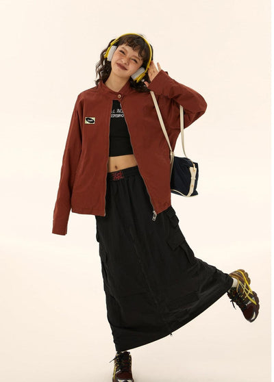 Tom Retro Two Zipper Ends Jacket-korean-fashion-Jacket-Tom's Closet-OH Garments