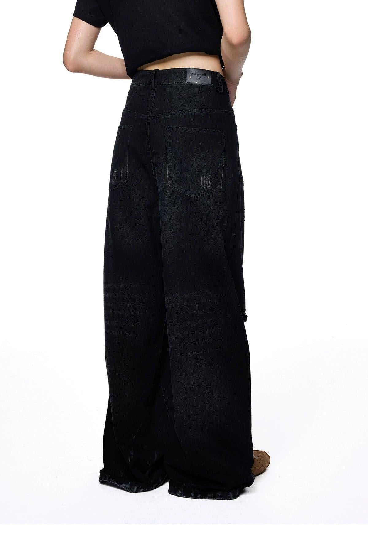 Tom Ripped Wide Leg Jeans-korean-fashion-Jeans-Tom's Closet-OH Garments