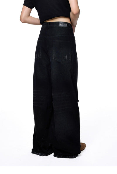 Tom Ripped Wide Leg Jeans-korean-fashion-Jeans-Tom's Closet-OH Garments