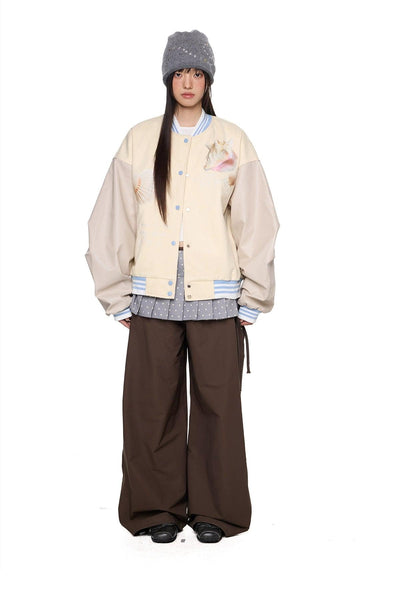Tom Shells Graphic Varsity Jacket-korean-fashion-Jacket-Tom's Closet-OH Garments
