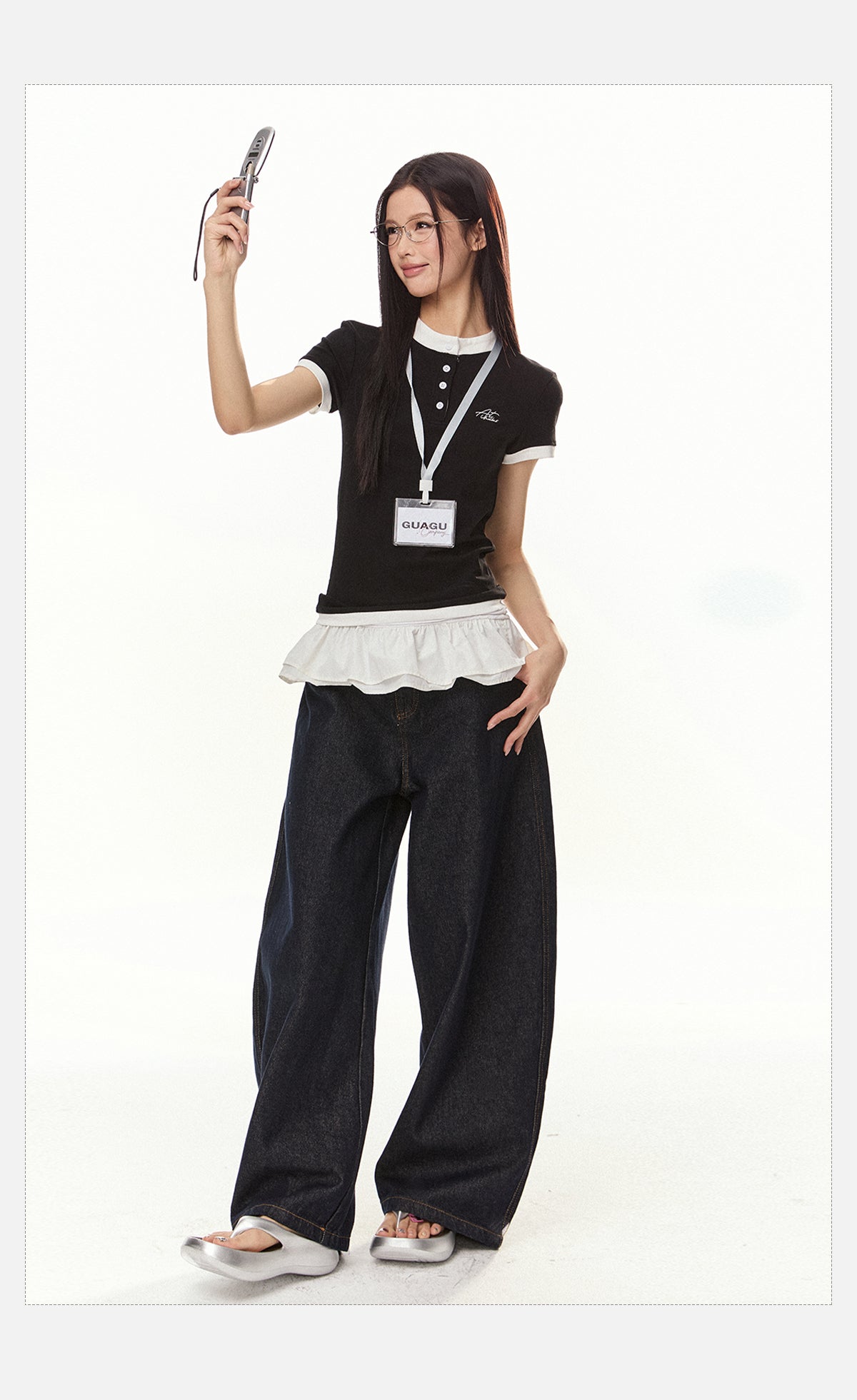 Tom Slim Fit Henley Button T-Shirt-korean-fashion-T-Shirt-Tom's Closet-OH Garments