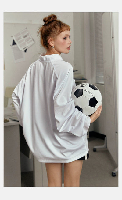 Tom Soccer Drapey Long Sleeve T-Shirt-korean-fashion-T-Shirt-Tom's Closet-OH Garments