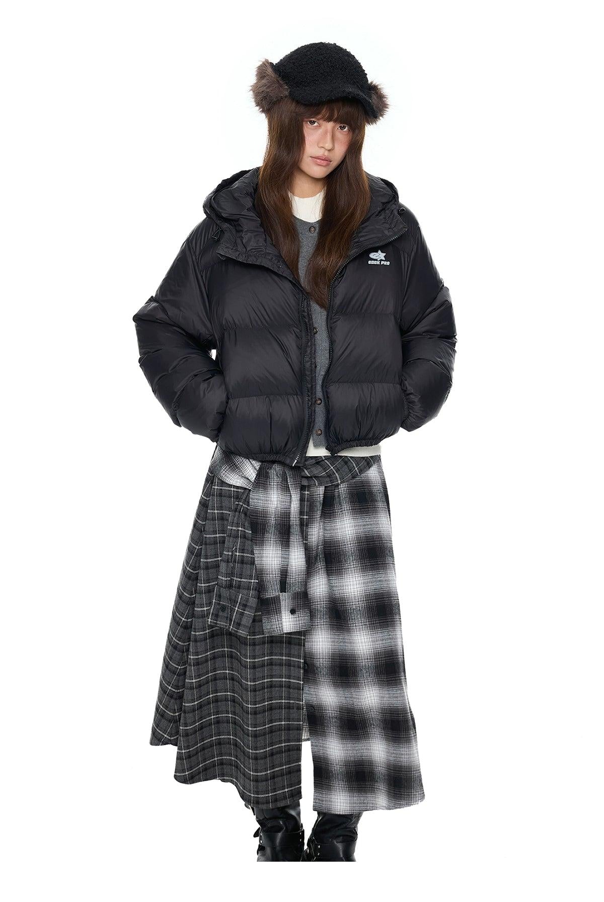Tom Stand Collar Puffer Jacket-korean-fashion-Jacket-Tom's Closet-OH Garments