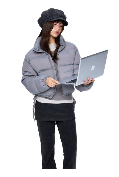Tom Stand Collar Puffer Jacket-korean-fashion-Jacket-Tom's Closet-OH Garments