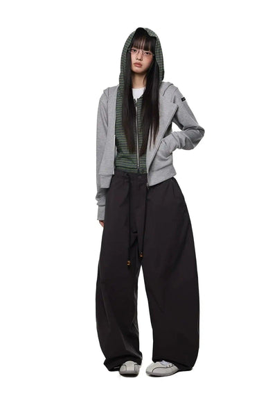 Tom Stripe Layered Zipped Hoodie-korean-fashion-Hoodie-Tom's Closet-OH Garments