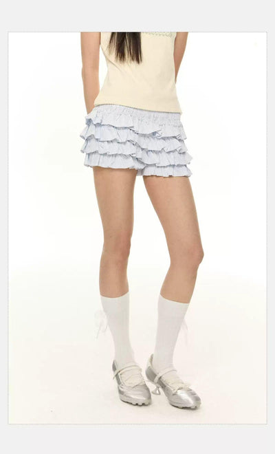 Tom Stripes Ruffled Skirt-korean-fashion-Skirt-Tom's Closet-OH Garments
