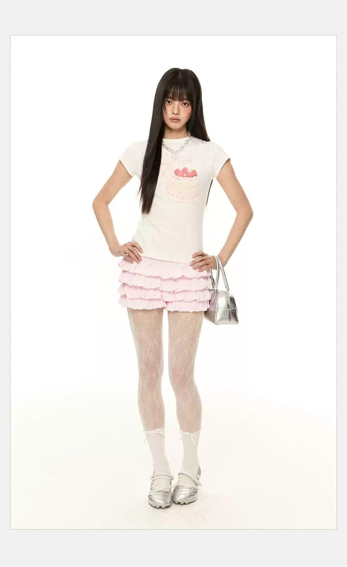 Tom Stripes Ruffled Skirt-korean-fashion-Skirt-Tom's Closet-OH Garments