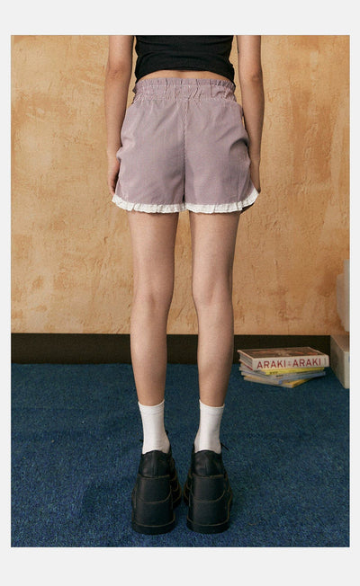 Tom Subtle Ruffle Summer Shorts-korean-fashion-Shorts-Tom's Closet-OH Garments