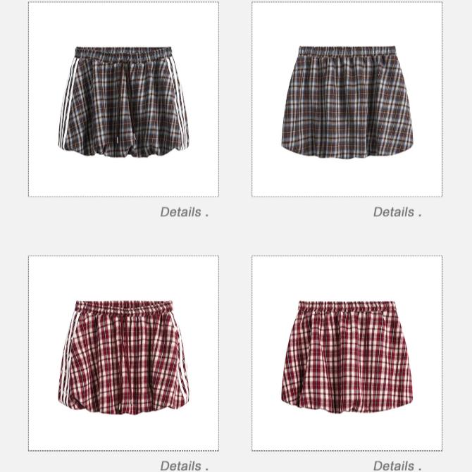 Tom Three-Bar Plaid Jacket & Drawcord Skirt Set-korean-fashion-Clothing Set-Tom's Closet-OH Garments