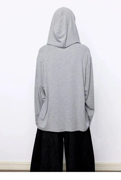 Tom Two-Piece Shawl Detail Hoodie-korean-fashion-Hoodie-Tom's Closet-OH Garments