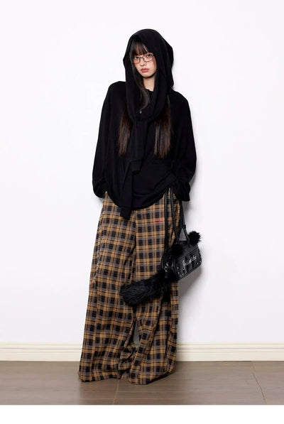 Tom Two-Piece Shawl Detail Hoodie-korean-fashion-Hoodie-Tom's Closet-OH Garments