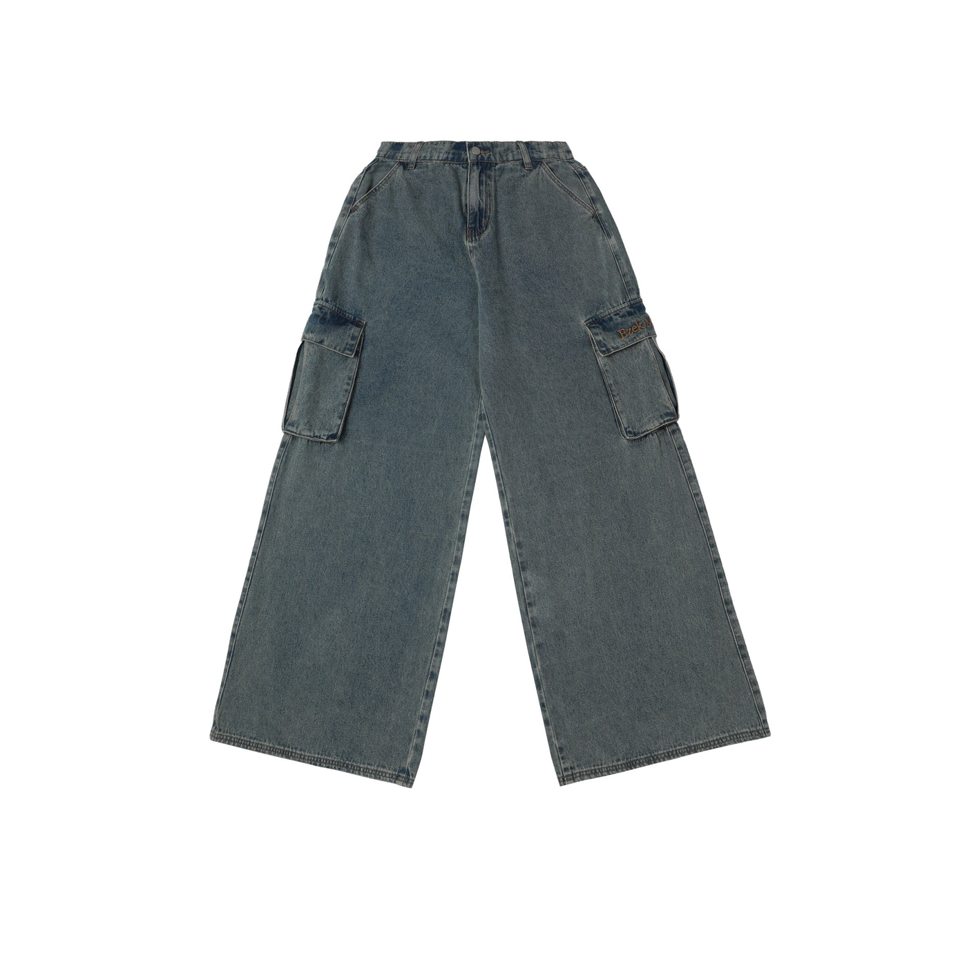 Tom Washed Comfty Cargo Style Jeans-korean-fashion-Jeans-Tom's Closet-OH Garments