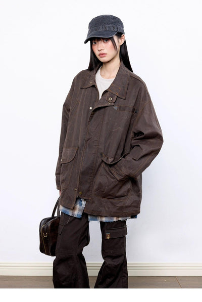 Tom Washed Side Pocket Denim Jacket-korean-fashion-Jacket-Tom's Closet-OH Garments