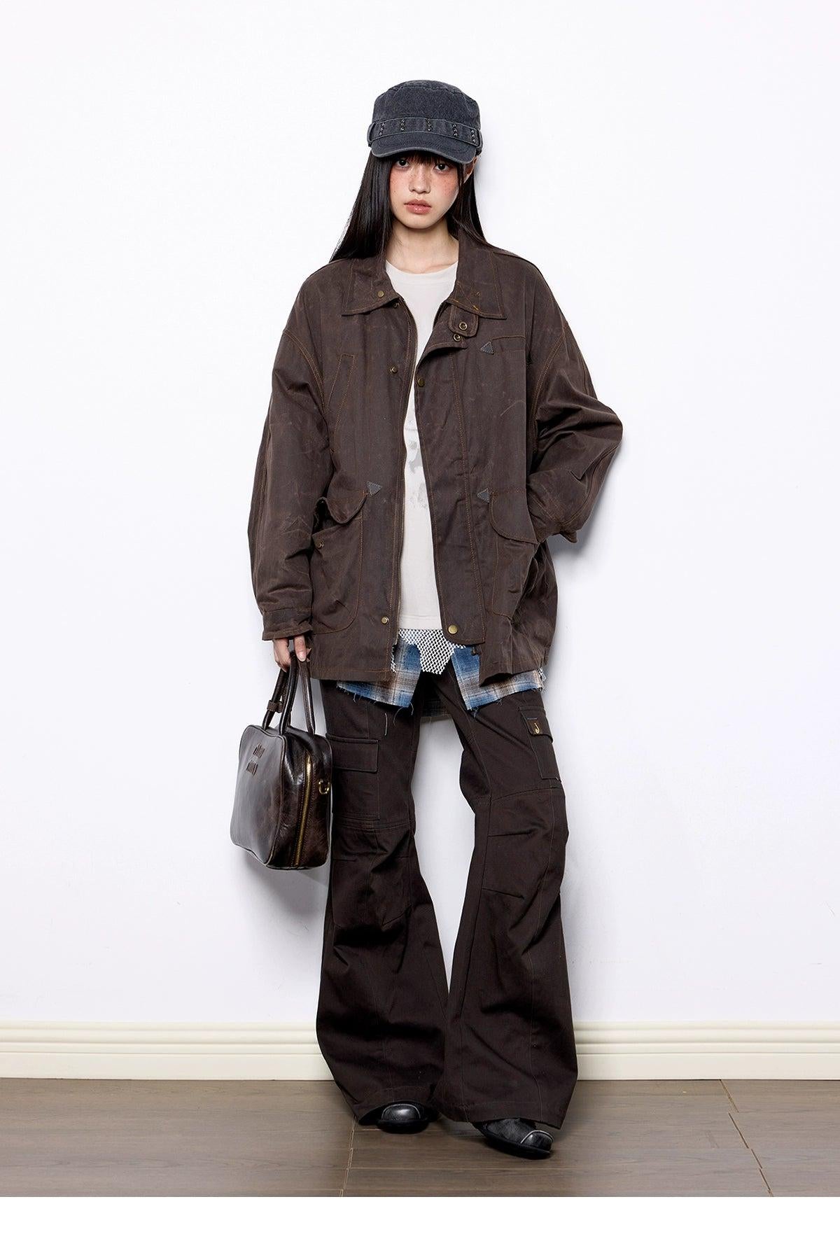 Tom Washed Side Pocket Denim Jacket-korean-fashion-Jacket-Tom's Closet-OH Garments
