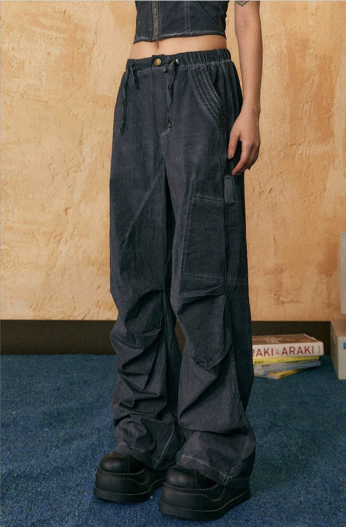 Tom Zipped Slim Vest & Workwear Jeans Set-korean-fashion-Clothing Set-Tom's Closet-OH Garments