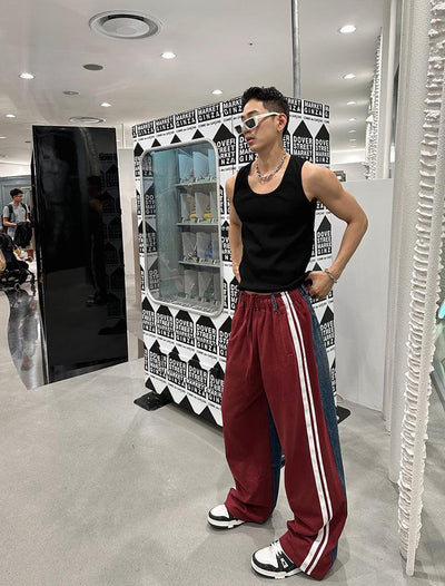 William Plain Color Slim Fit Tank Top-korean-fashion-Tank Top-William's Closet-OH Garments