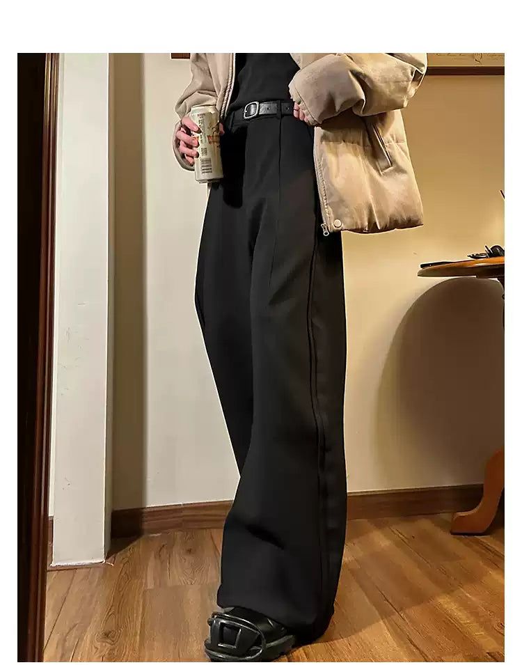 Woo Casual Flared Scimitar Pants-korean-fashion-Pants-Woo's Closet-OH Garments