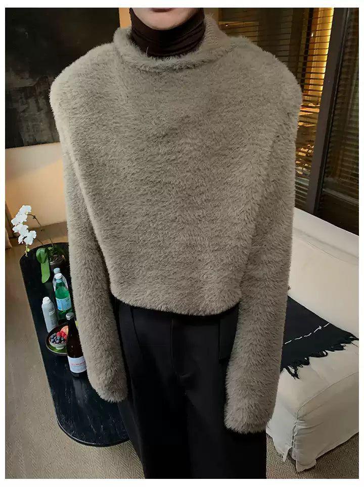 Woo Cozy Fur Knit Hoodie-korean-fashion-Hoodie-Woo's Closet-OH Garments