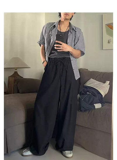 Woo Elastic Waist String Pants-korean-fashion-Pants-Woo's Closet-OH Garments