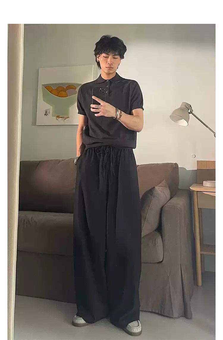 Woo Elastic Waist String Pants-korean-fashion-Pants-Woo's Closet-OH Garments