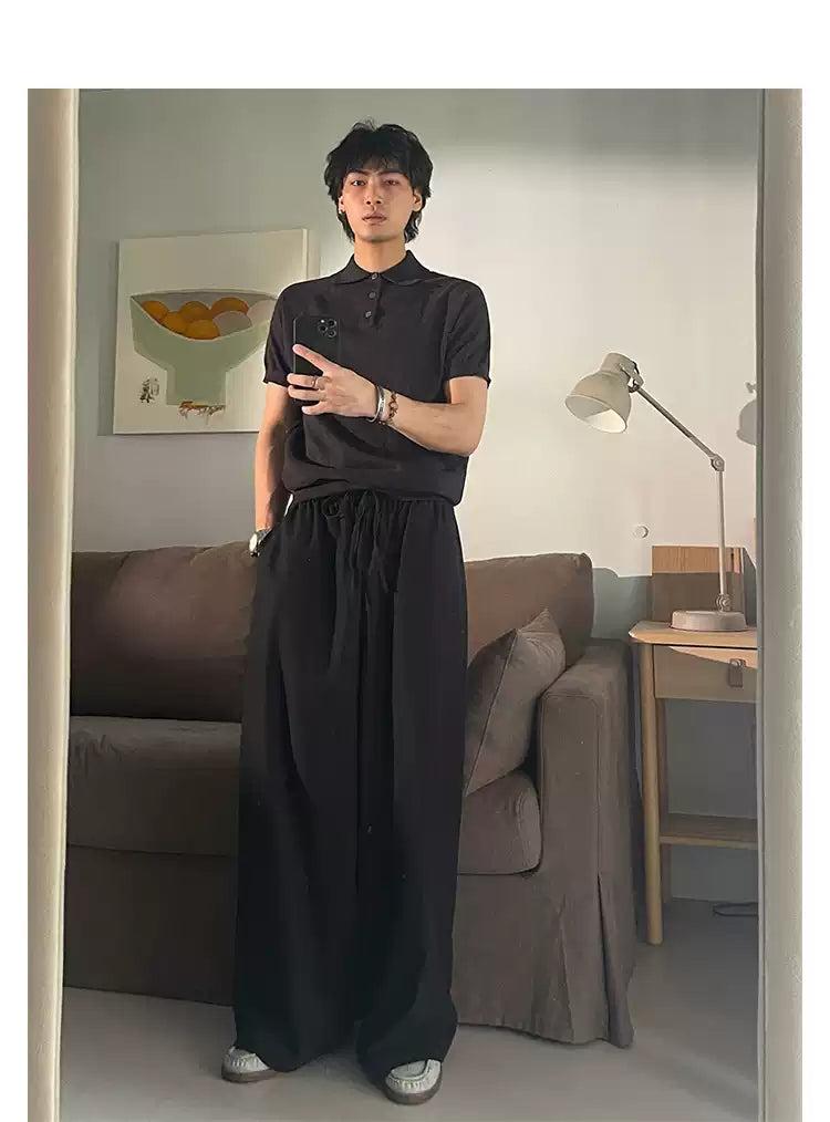 Woo Elastic Waist String Pants-korean-fashion-Pants-Woo's Closet-OH Garments