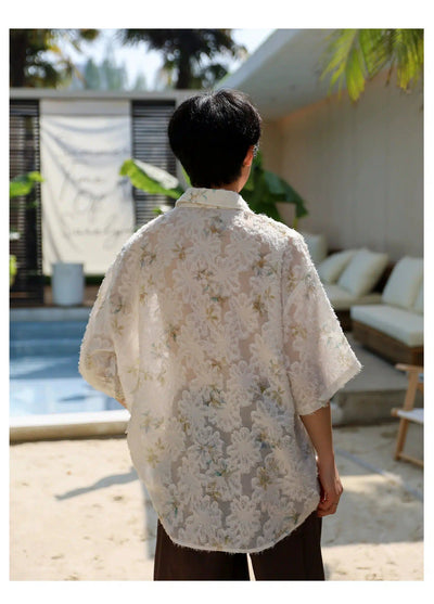 Woo Floral Lace Textured Shirt-korean-fashion-Shirt-Woo's Closet-OH Garments