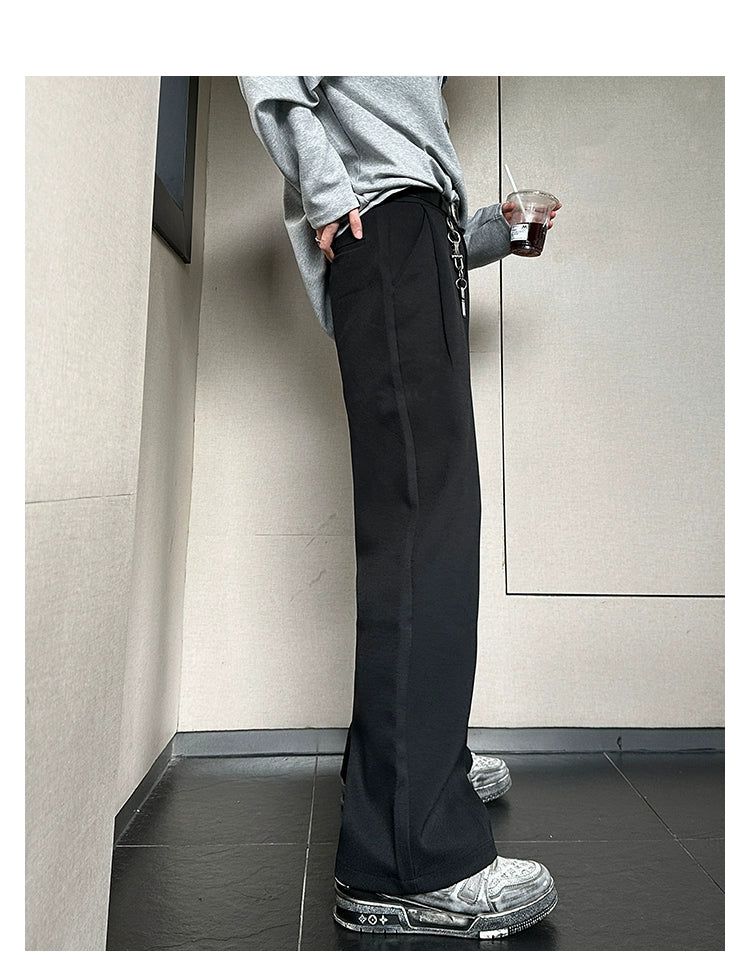 Woo Knee Pleated Tailored Trousers-korean-fashion-Trousers-Woo's Closet-OH Garments