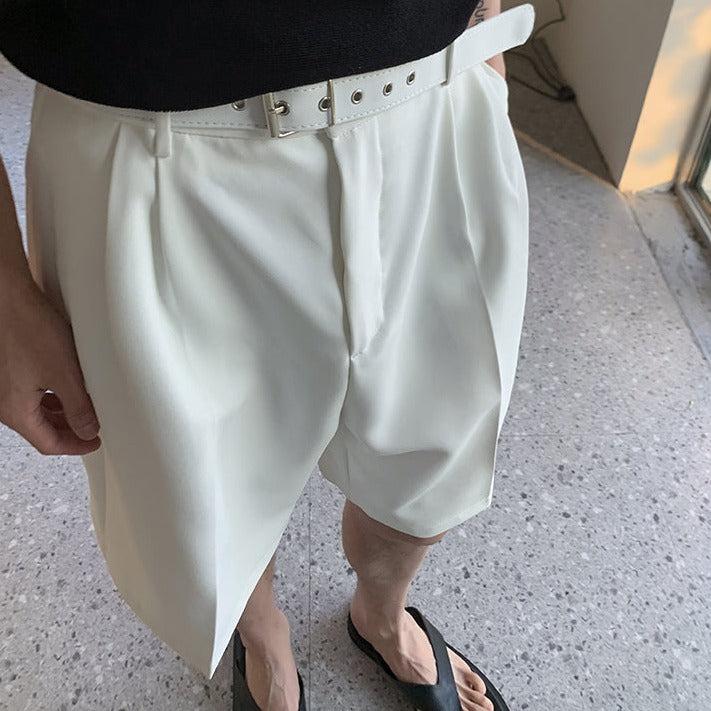 Woo Loose Belted Shorts-korean-fashion-Shorts-Woo's Closet-OH Garments
