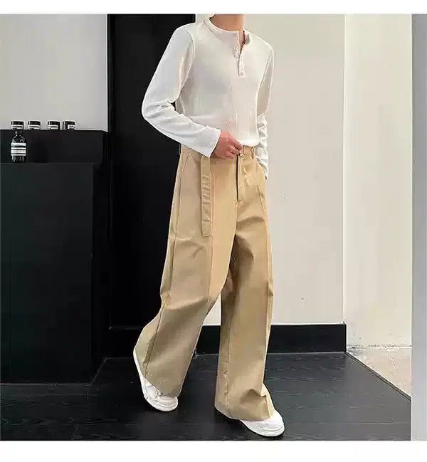 Woo Oversized Cut Pleated Pants-korean-fashion-Pants-Woo's Closet-OH Garments