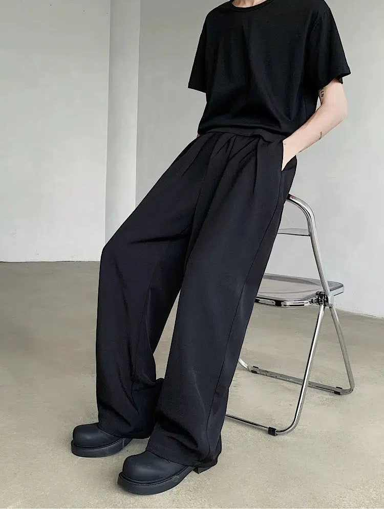 Woo Solid Color Versatile Pants-korean-fashion-Pants-Woo's Closet-OH Garments