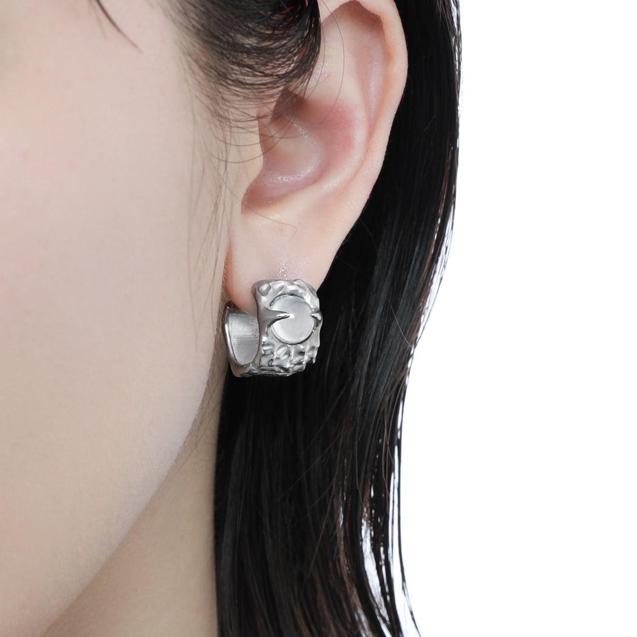 Xu Divine White Tide Stud Earrings-korean-fashion-Earrings-Xu's Closet-OH Garments