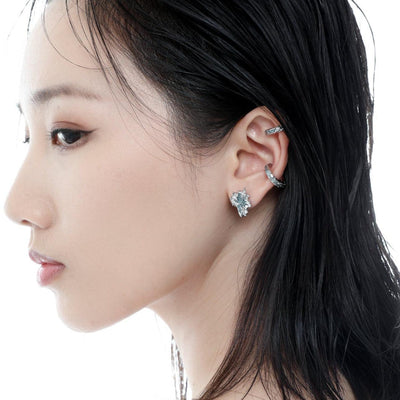 Xu Lunar Melt Hoop Earrings-korean-fashion-Earrings-Xu's Closet-OH Garments