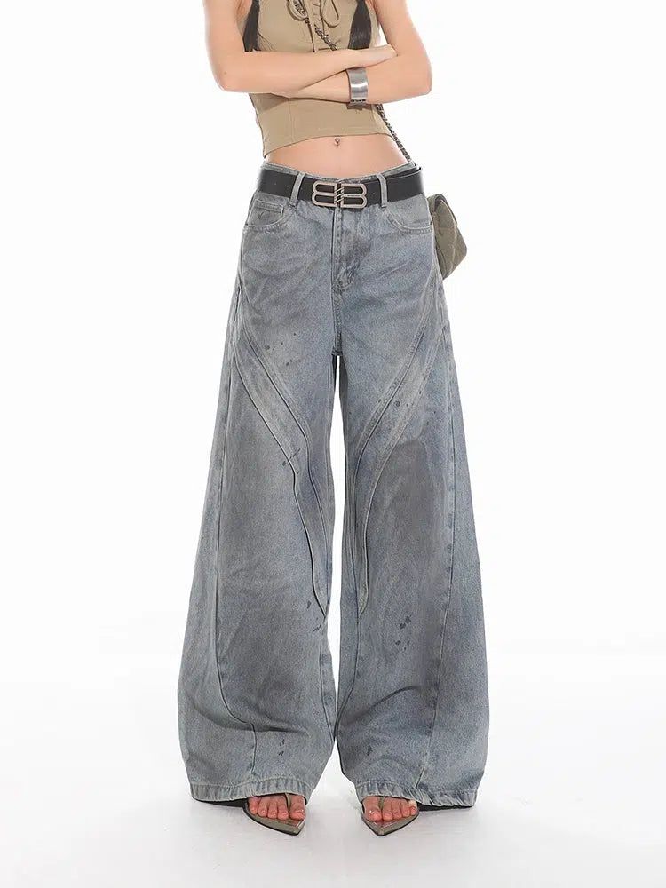 Yaya Light Smudge Comfty Jeans-korean-fashion-Jeans-Yaya's Closet-OH Garments