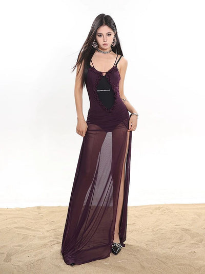 Yaya See-Through Beach Long Dress-korean-fashion-Dress-Yaya's Closet-OH Garments