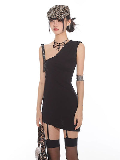 Yaya Side Tie Strings Short Dress-korean-fashion-Dress-Yaya's Closet-OH Garments