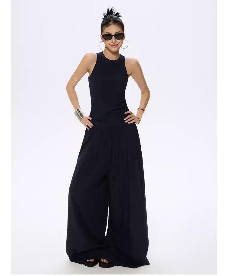 Zero Drapey Loose Fit Pants-korean-fashion-Pants-Zero's Closet-OH Garments