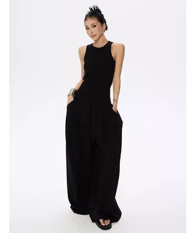 Zero Drapey Loose Fit Pants-korean-fashion-Pants-Zero's Closet-OH Garments