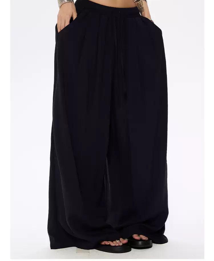 Zero Drapey Loose Fit Pants-korean-fashion-Pants-Zero's Closet-OH Garments