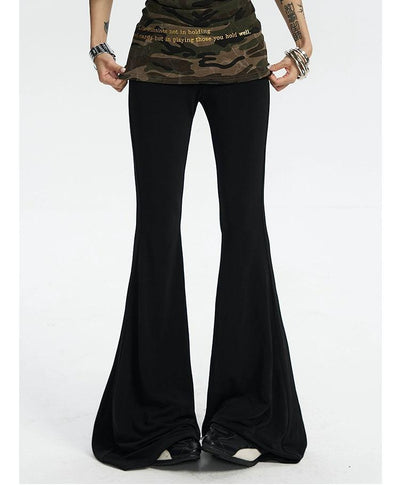 Zero High Waist Drapy Flared Pants-korean-fashion-Pants-Zero's Closet-OH Garments