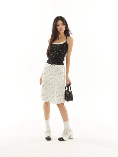 Zero Lace Polka Dots Skirt-korean-fashion-Skirt-Zero's Closet-OH Garments